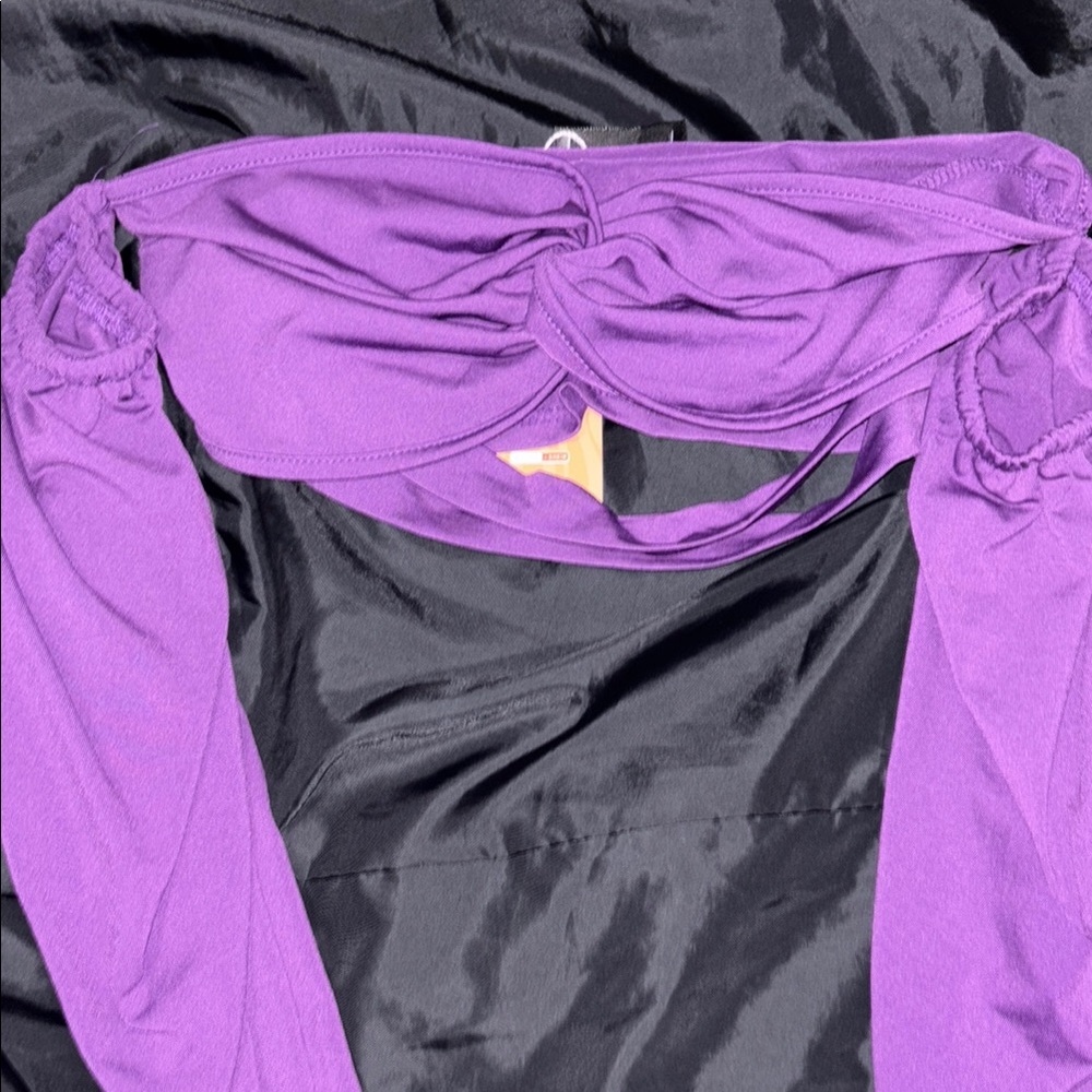 Purple Off-Shoulder Top